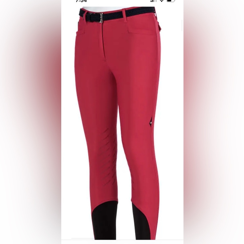 Red Equiline NEW it38 (us 22-24) breeches equestrian
